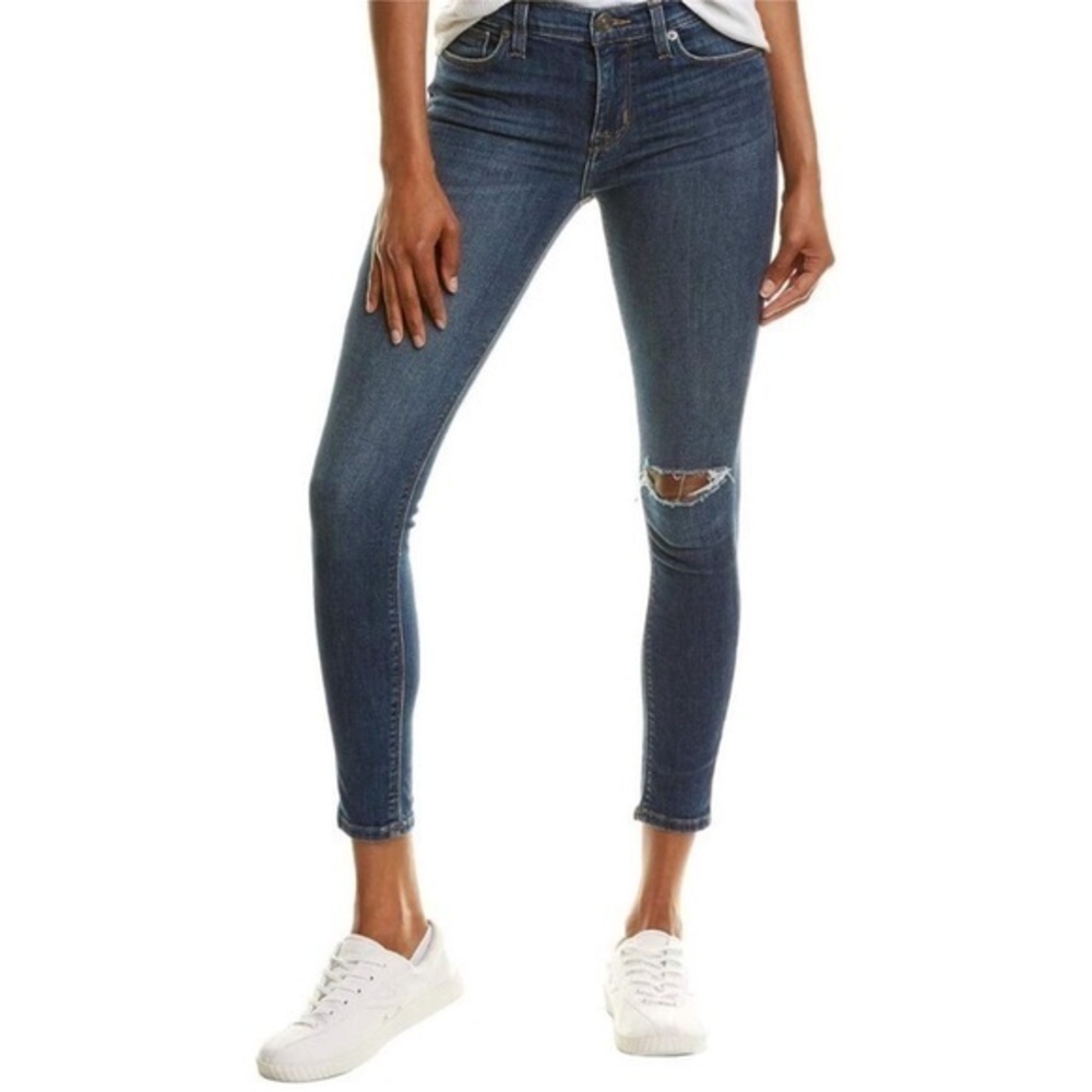 Hudson Natalie Super Skinny Ankle Length Distressed Jeans Size 27